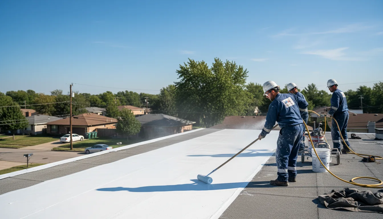 Commercial roof coating in Manchester, MA near me